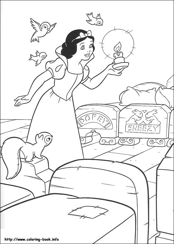 Snow White coloring picture